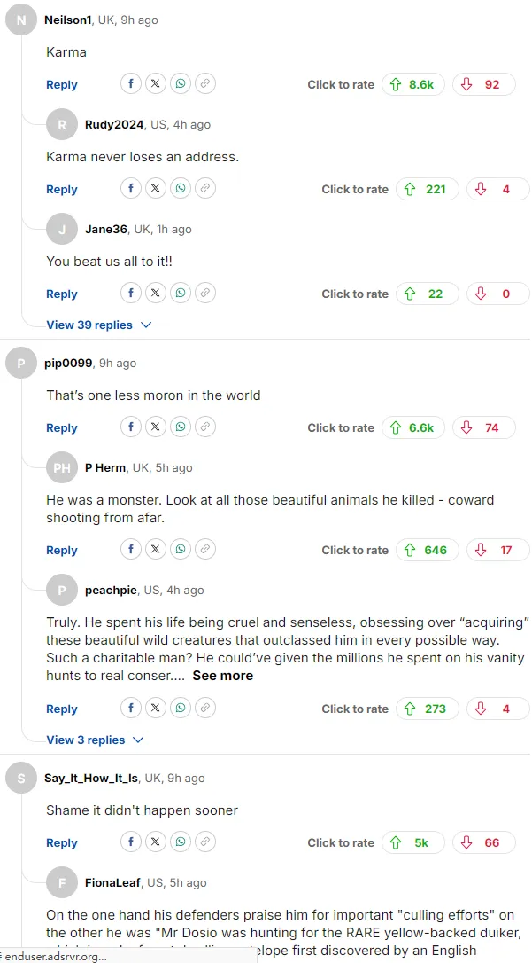 5头大象踩死美千万富豪 评论区却刷屏“报应”