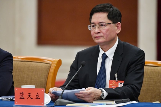 官宣落马13天后蓝天立辞职广西主席并被罢免两级人大代表