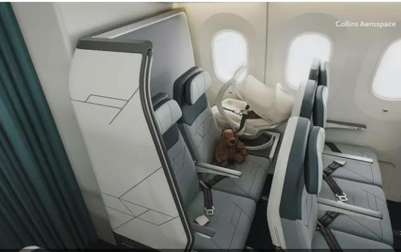 柯林斯航太公司创新设计，改善机尾经济舱空间。 （Collins Aerospace...